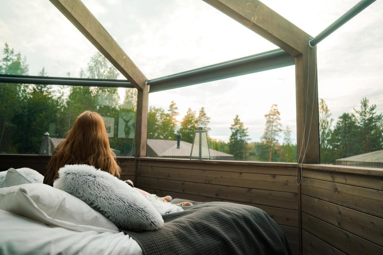 Revontuli Resort Glass Igloos Hankasalmi Exteriör bild